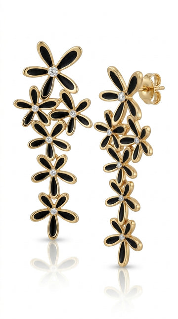 Tassel Earrings, Snowflake Earrings, Five-Petal Flower