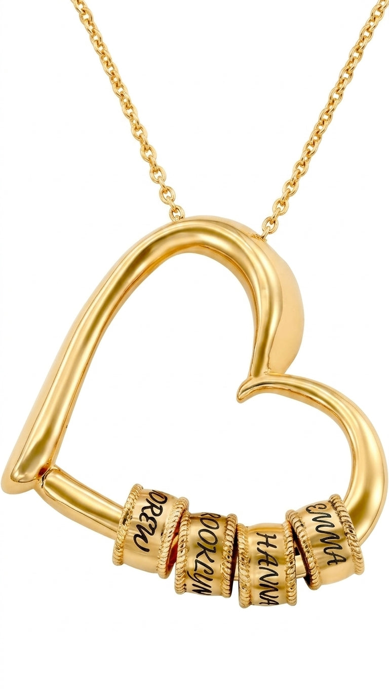 Personalized Heart Necklaces Women Jewelry Custom Name Necklaces & Pendants Mothers Day Gift