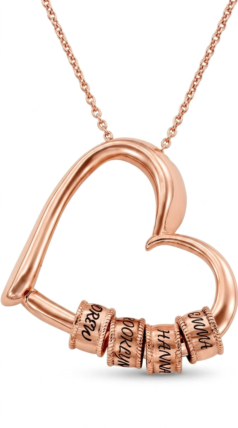 Personalized Heart Necklaces Women Jewelry Custom Name Necklaces & Pendants Mothers Day Gift