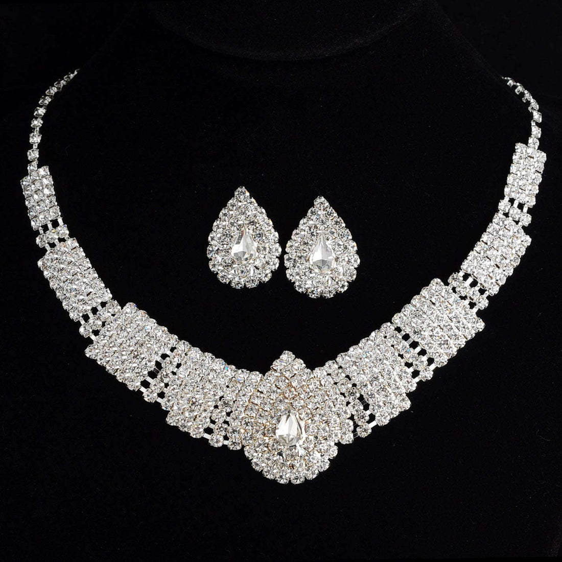 Full Drill Bridal Suite Necklace LaDidier Jewelry