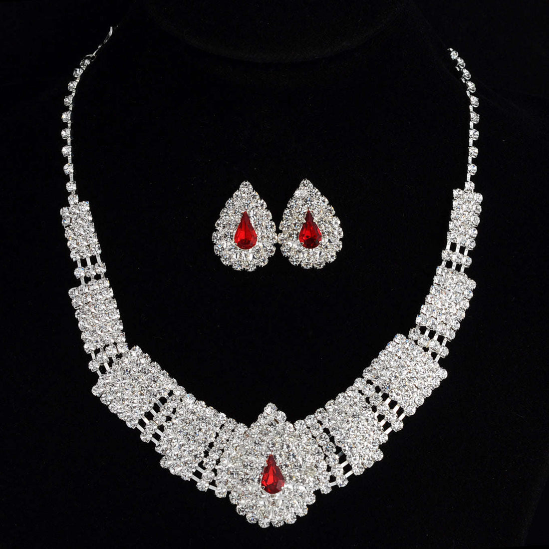 Full Drill Bridal Suite Necklace LaDidier Jewelry
