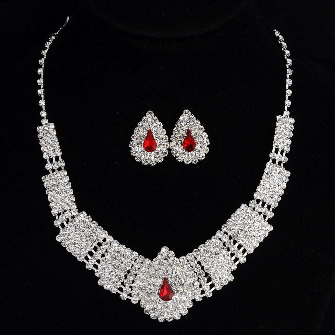 Full Drill Bridal Suite Necklace LaDidier Jewelry