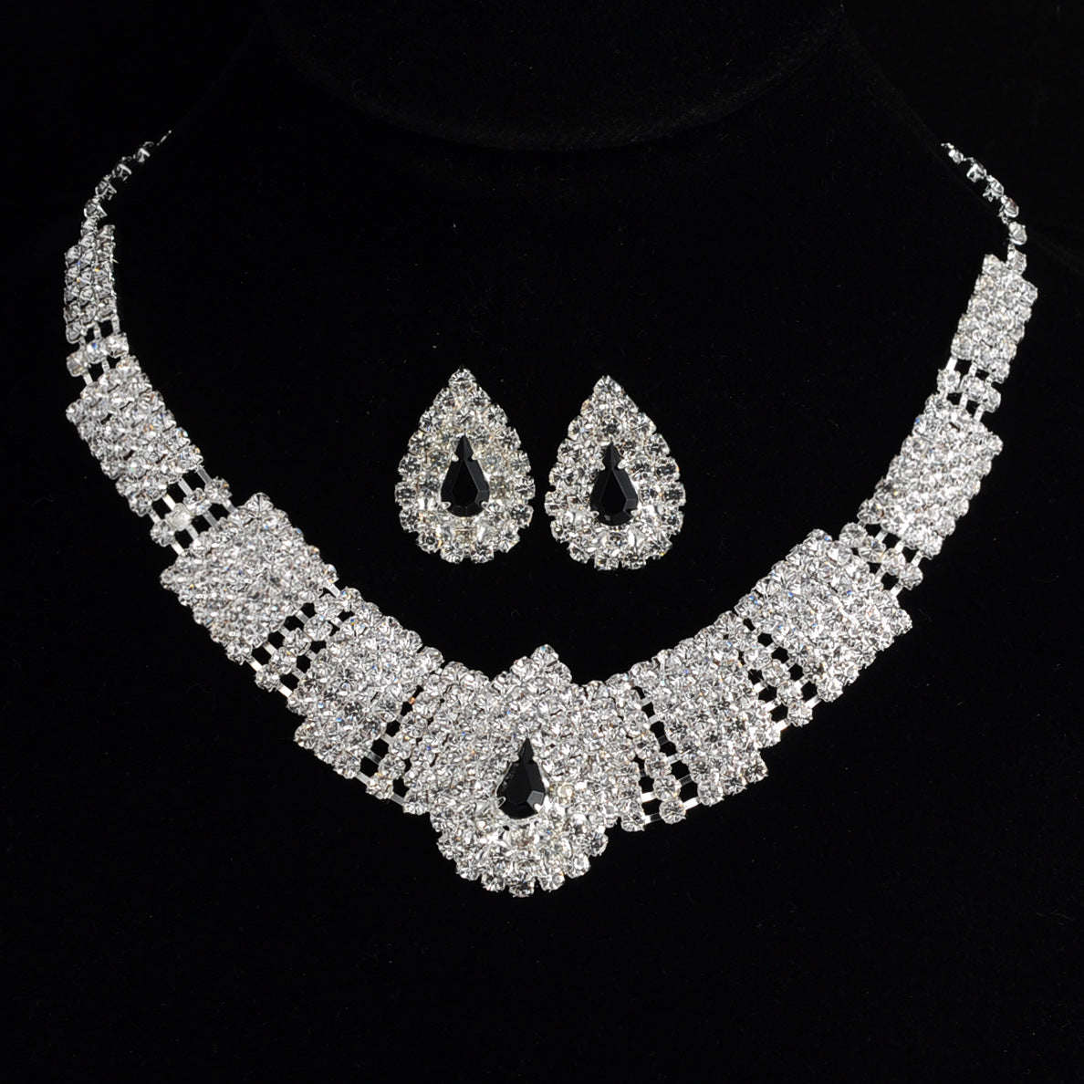 Full Drill Bridal Suite Necklace LaDidier Jewelry
