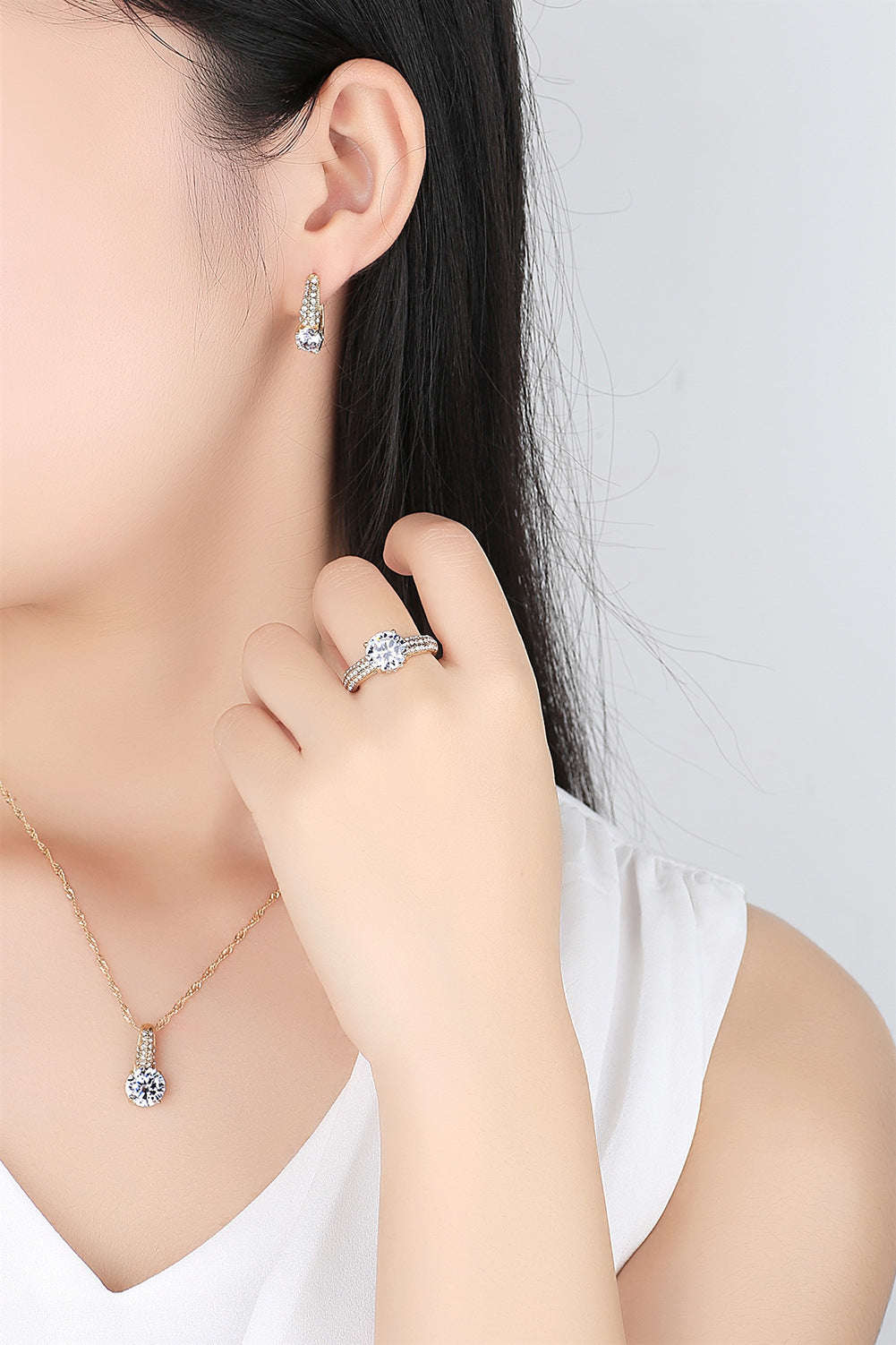 Bridal Necklace And Earrings Jewelry Set LaDidier Jewelry