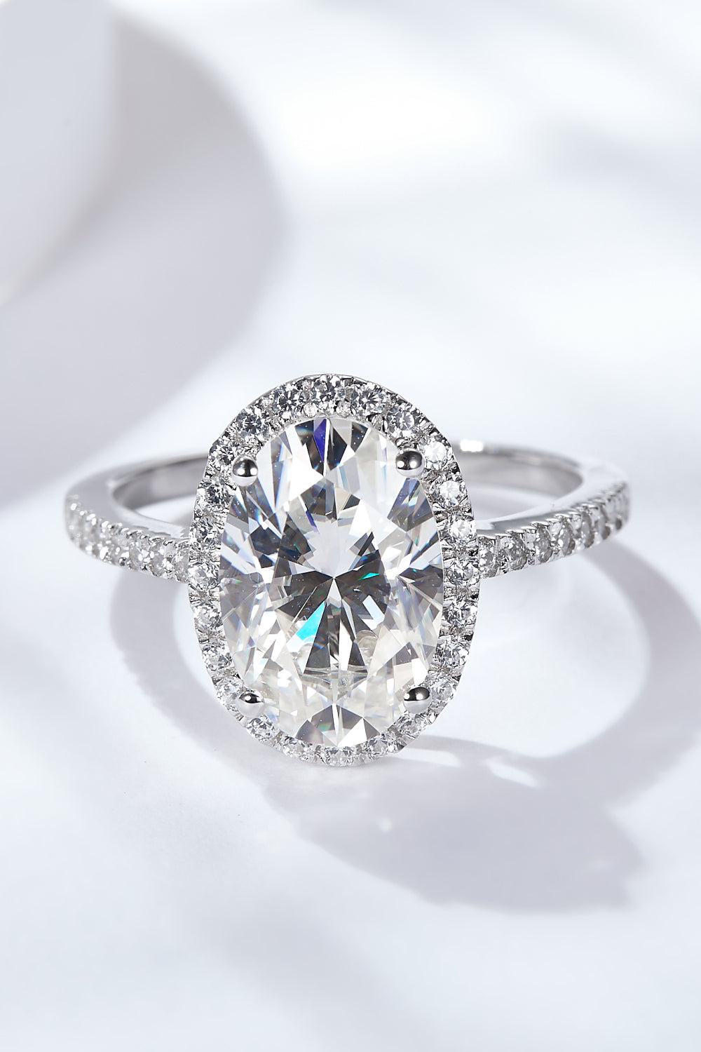 4.5 Luxury Carat Moissanite Halo Ring
