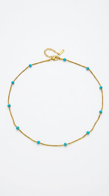 Titanium Steel Ball Drop Glaze Necklace For Women With A Colorless And Advanced Sense, Simple And Versatile Collar Chain Accessories