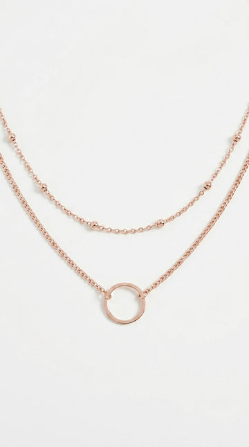 SUMENG New Arrival Fashion Modern Choker Necklace Two Layers Round Necklaces Gold Color Necklace Choker Jewelry For Women