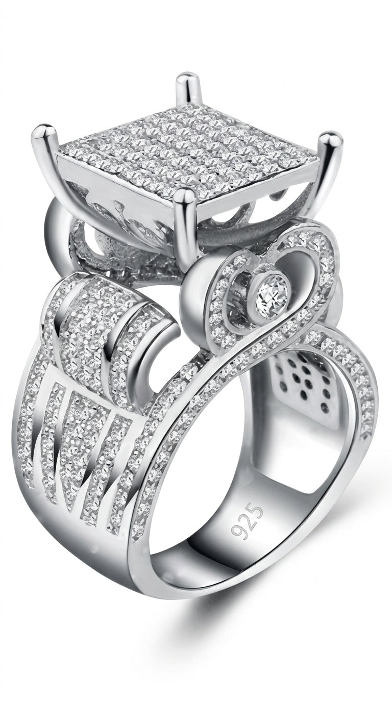 Hip Hop Statement Rings for Men - Gold & Silver Plated
