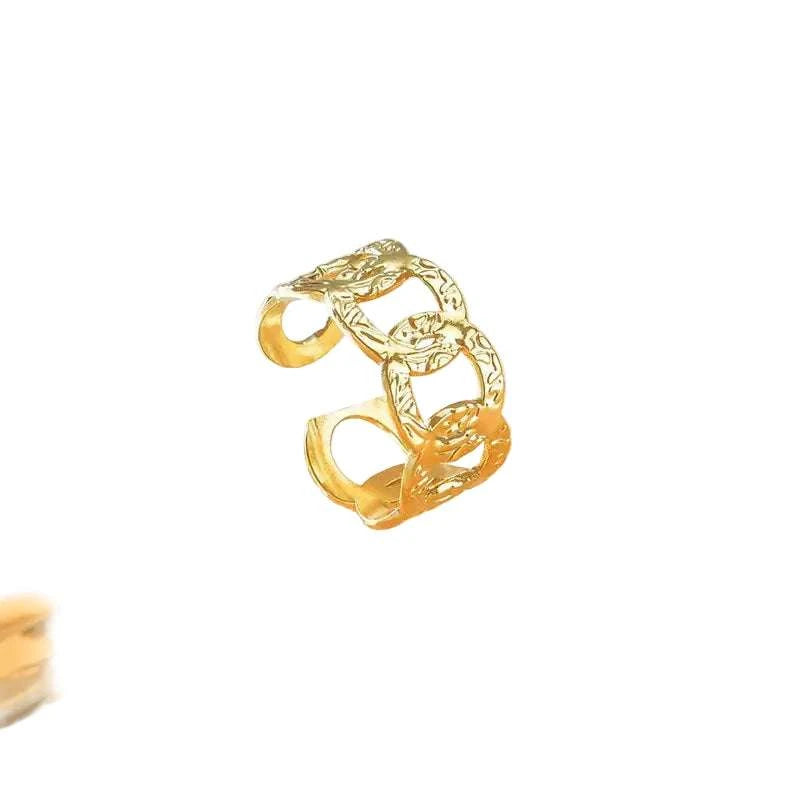 Fashion Vacuum Plating Couple Rings