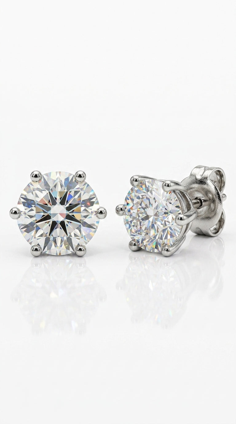 Luxury Adored Moissanite Stud Earrings