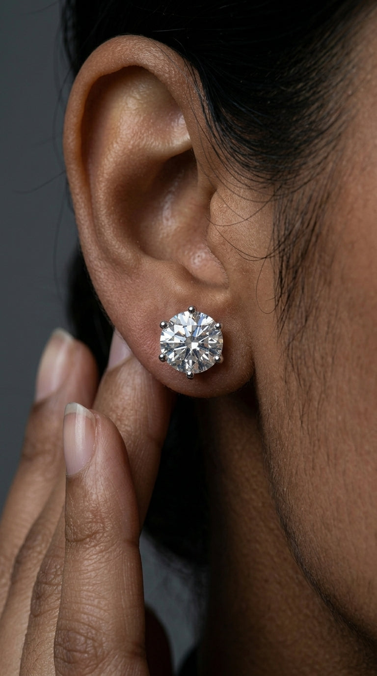 Luxury Adored Moissanite Stud Earrings