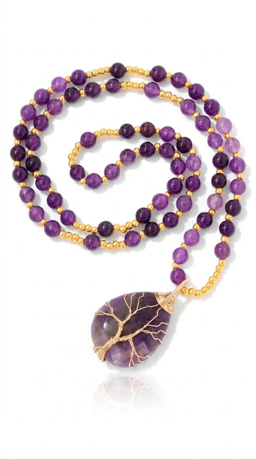 Stone Pendant Elastic String Men's And Women's Necklaces Seaside Beach Style
