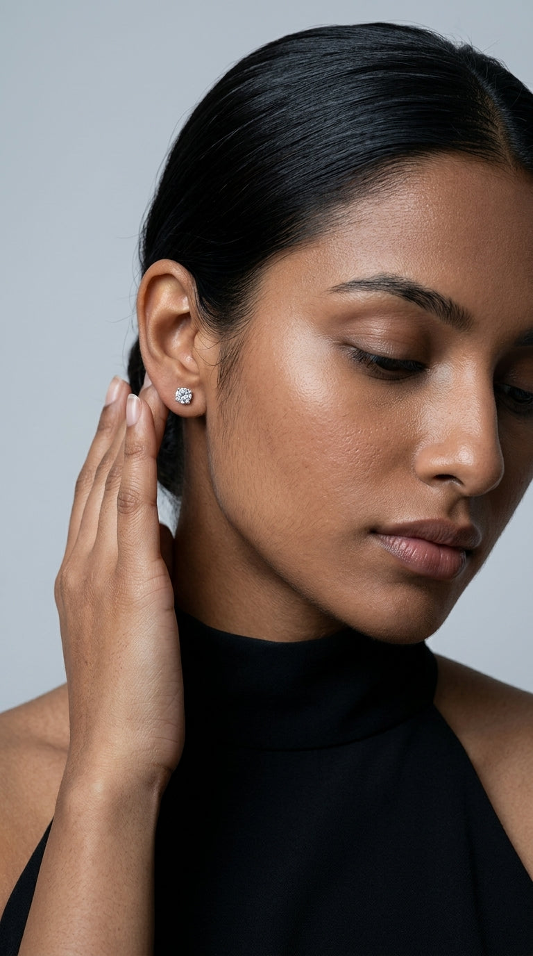 Luxury Adored Moissanite Stud Earrings