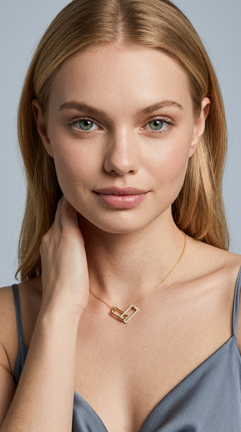 Simple Temperament Double Necklaces Female Clavicle Chain
