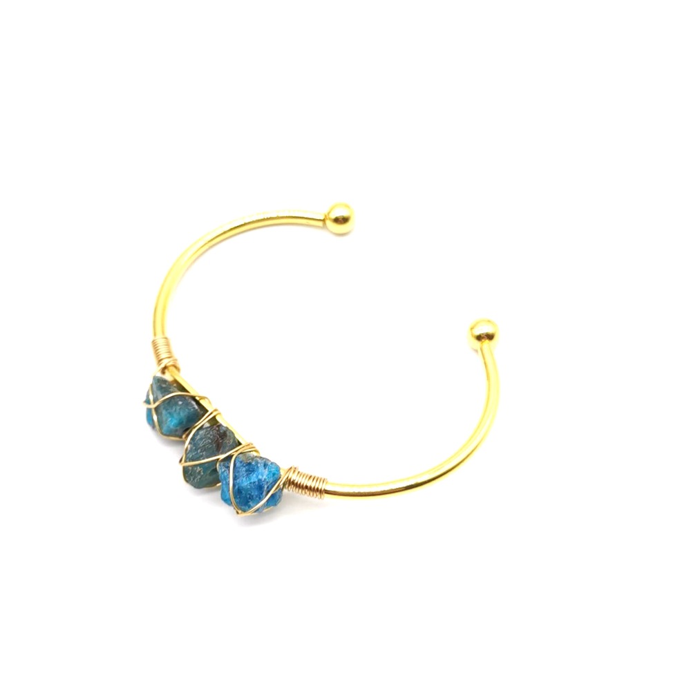 Natural Raw Gemstone Crystal Winding Handmade Braided Bracelets