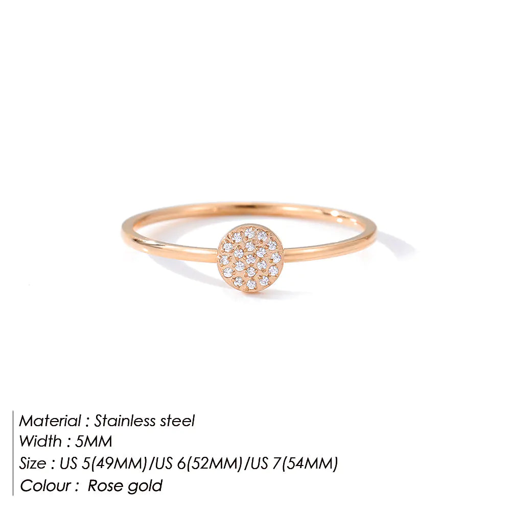 Golden Stainless Steel Couple Rings