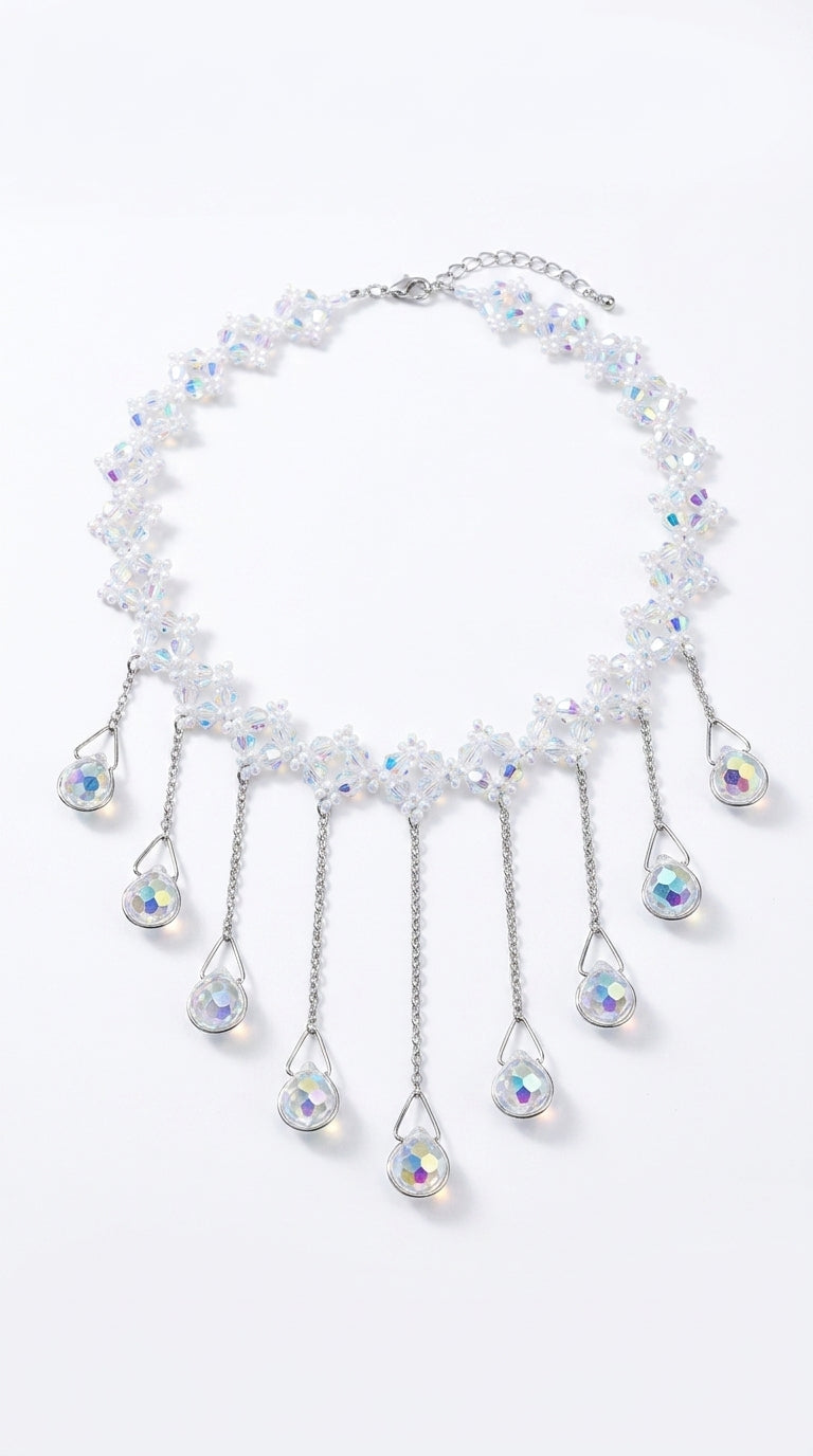 High-end Temperament Necklace Fairy Crystal Flow Necklace