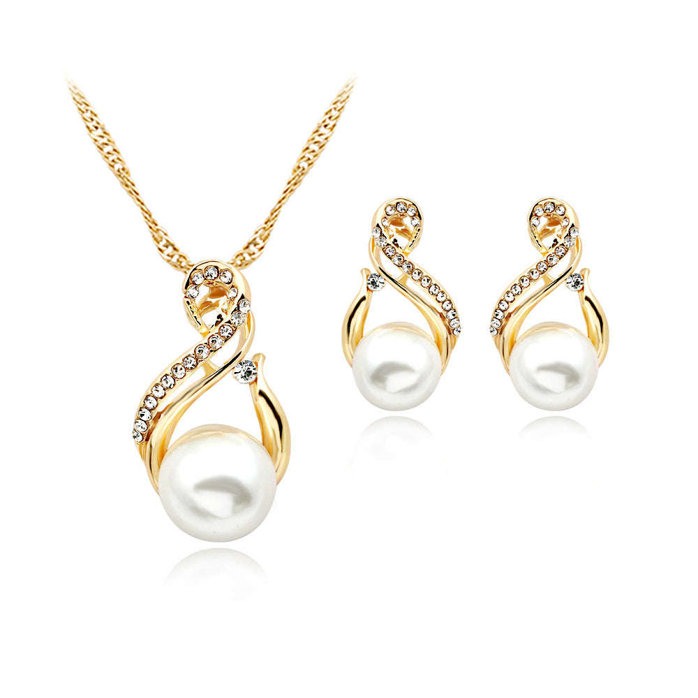 Pearl Necklace And Earrings Set Popular Dinner Bridal Accessories LaDidier Jewelry