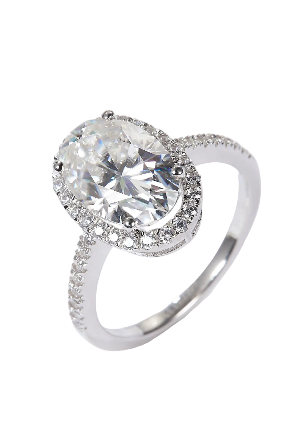 4.5 Luxury Carat Moissanite Halo Ring