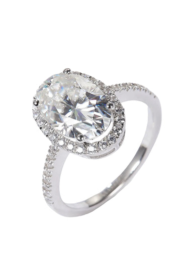 4.5 Luxury Carat Moissanite Halo Ring