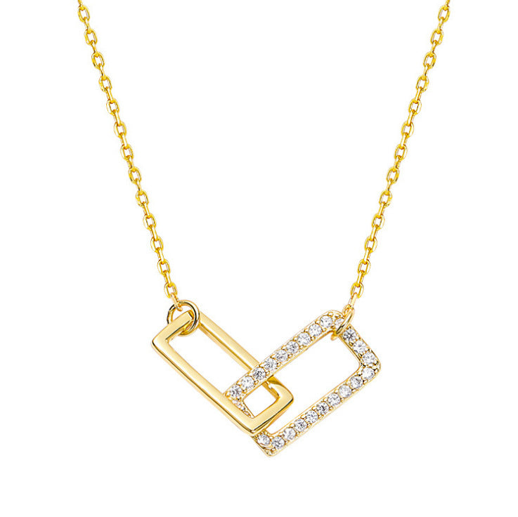 Simple Temperament Double Necklaces Female Clavicle Chain