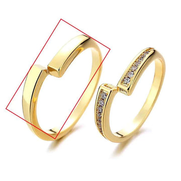 Creative Fashion Plain Couple Rings