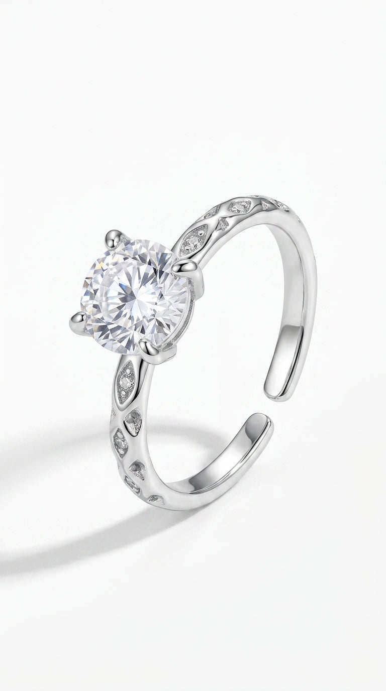 925 Silver AAAA Zircon Rings Minimalist Big Zircon Party Rings for Women Elegant Fashion Wedding Jewelry Gifts
