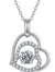 Luxury Moissanite Heart Pendant Necklace