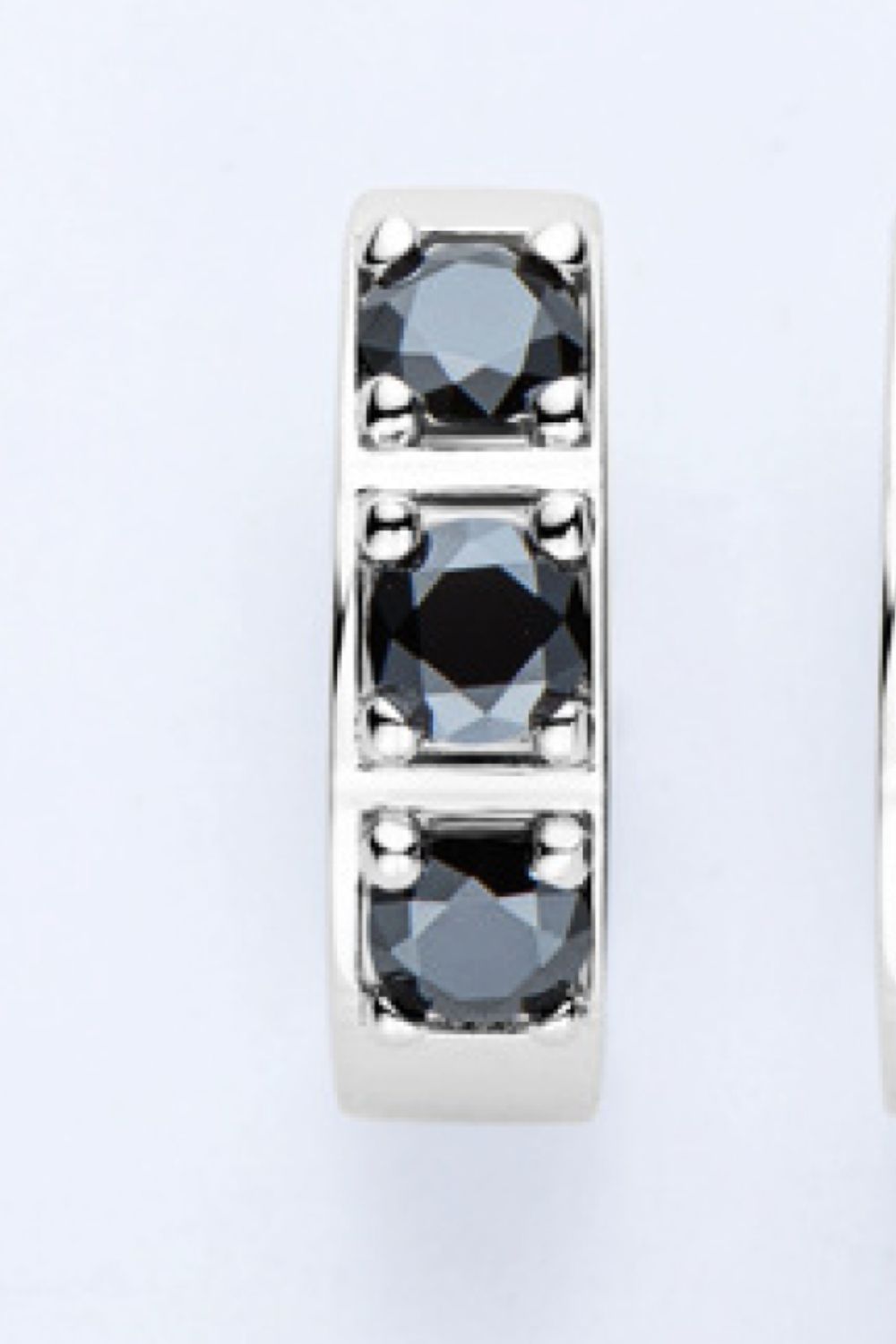 Luxury Inlaid Moissanite Huggie Earrings