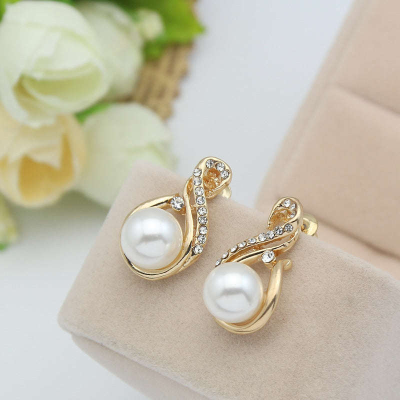 Pearl Necklace And Earrings Set Popular Dinner Bridal Accessories LaDidier Jewelry