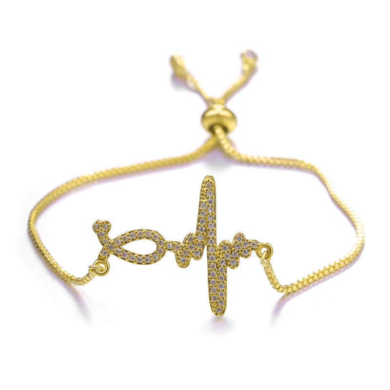 Honey Adjustable Heart Bracelet