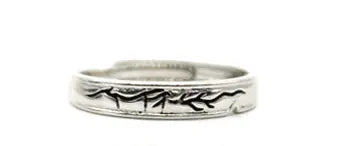 Vintage Thai Silver Student Couple Rings