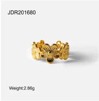 Stainless Steel Rings 18k Gold