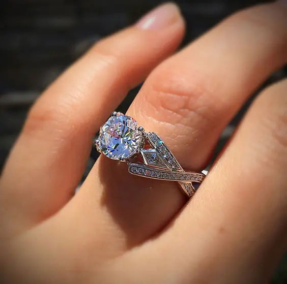 Zircon Stone Couple Rings for Women