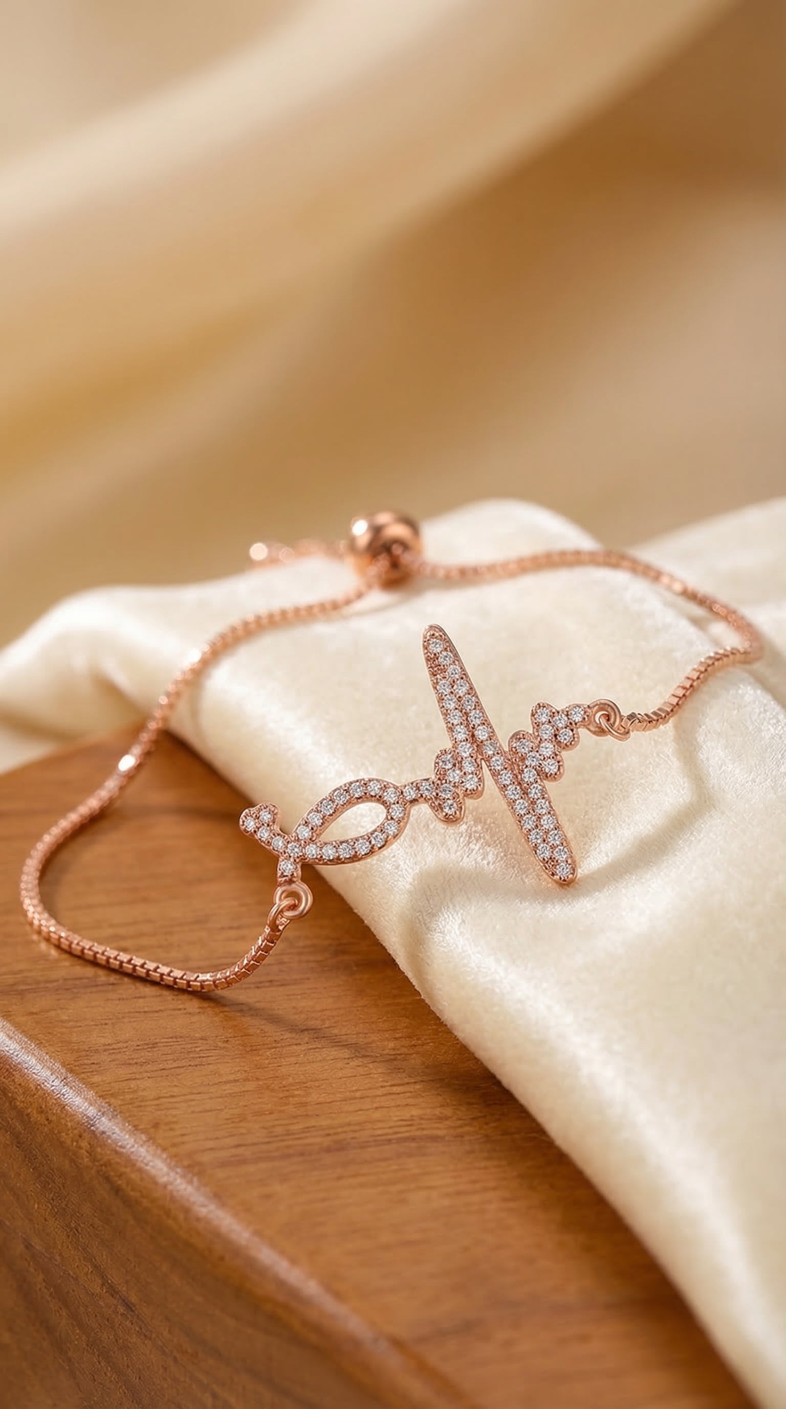 Honey Adjustable Heart Bracelet