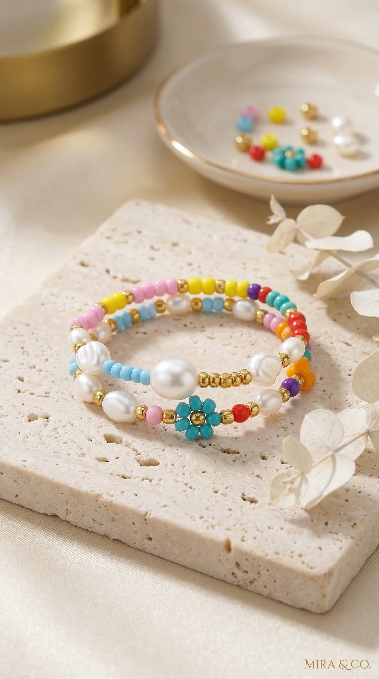 Women's Boho Baroque Shaped Pearl Bracelet