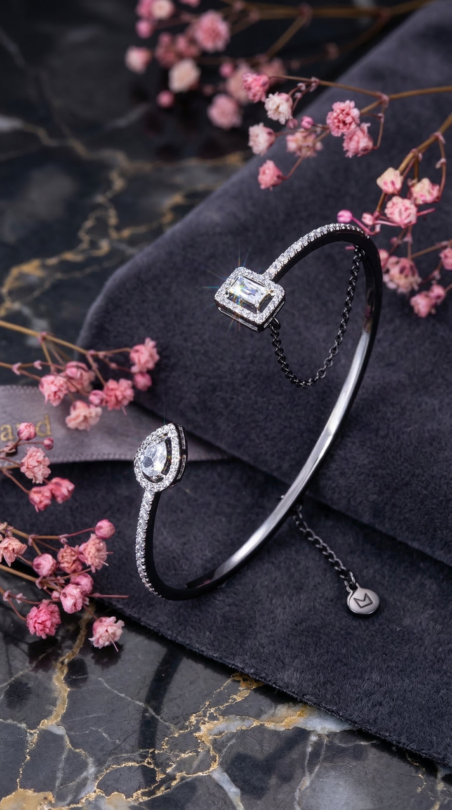 AAA Zircon Bracelet T-shaped Platinum Bracelet