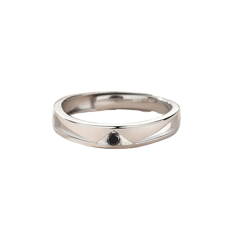 Fashion Crown Sterling Silver Couple Rings