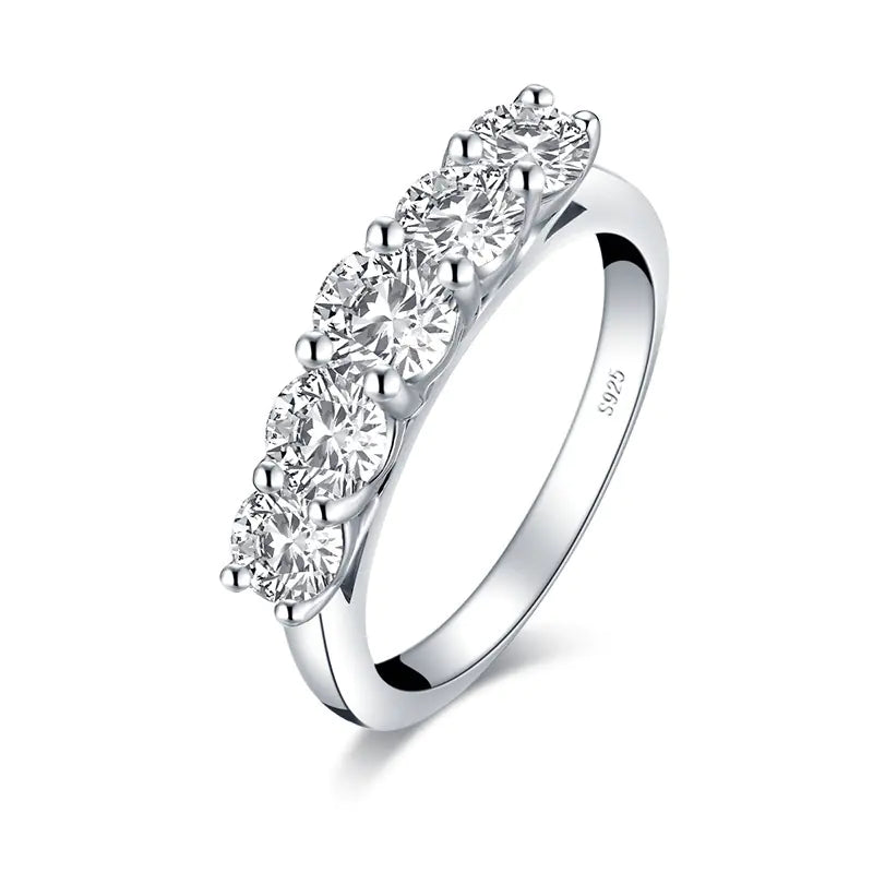 Sterling Silver Rings with Cobblestone Design