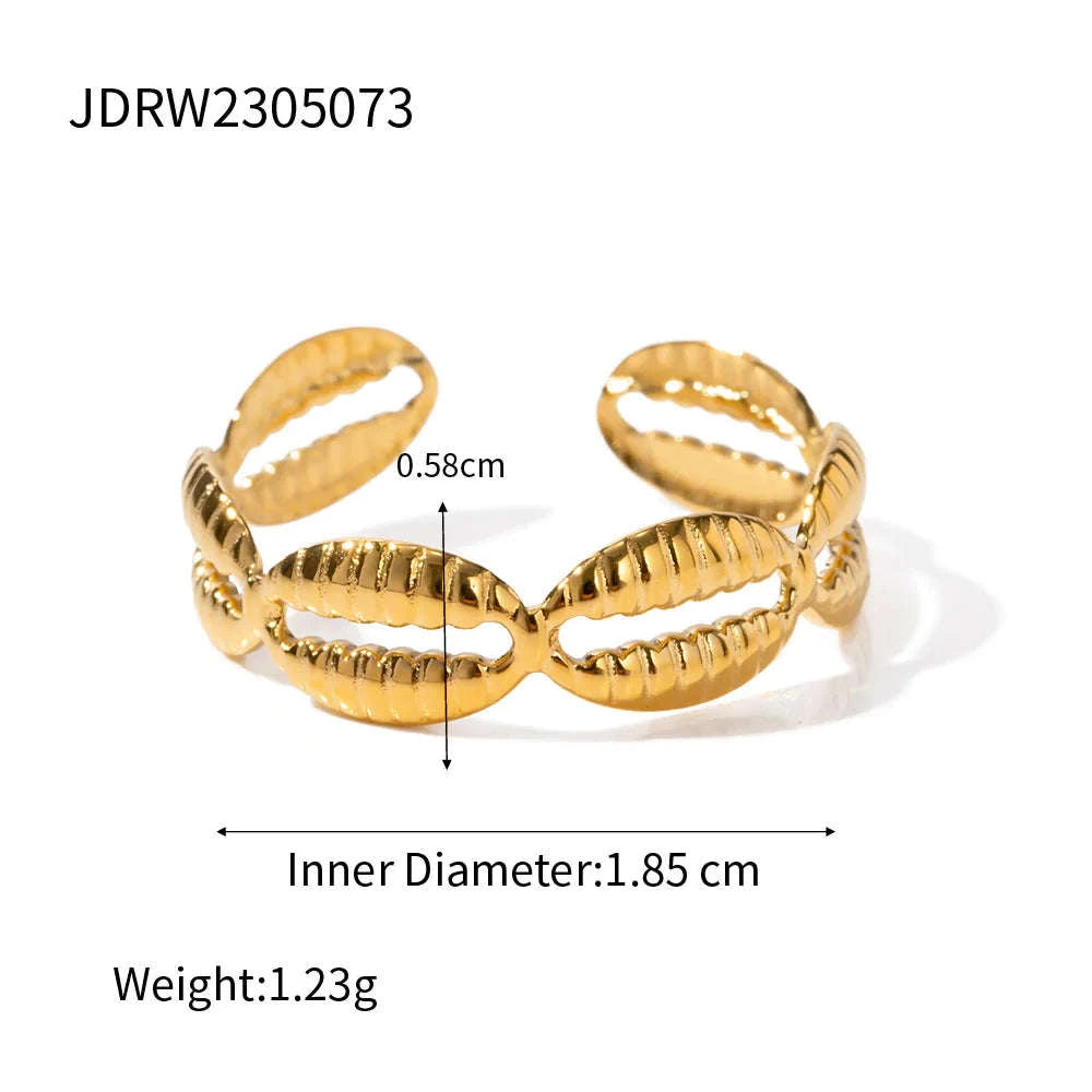 Stainless Steel Rings 18k Gold