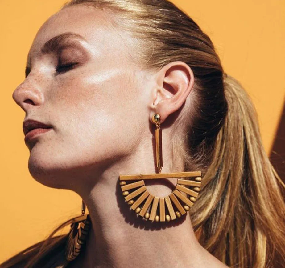 Hollow Bamboo Earrings - Bamboo Pendant Earrings