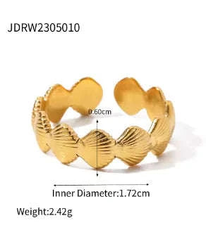Stainless Steel Rings 18k Gold