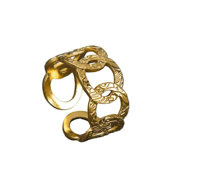 Fashion Vacuum Plating Couple Rings