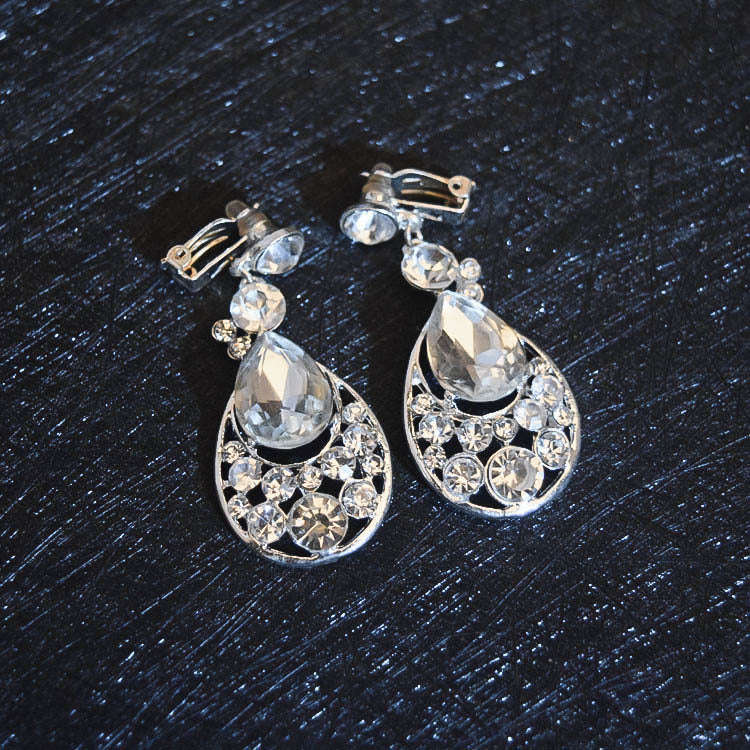 Bridal Headdress Flowers Wedding Hair Accessories Accessories Crown Necklace Earrings Three-piece Set Wedding Accessories LaDidier Jewelry