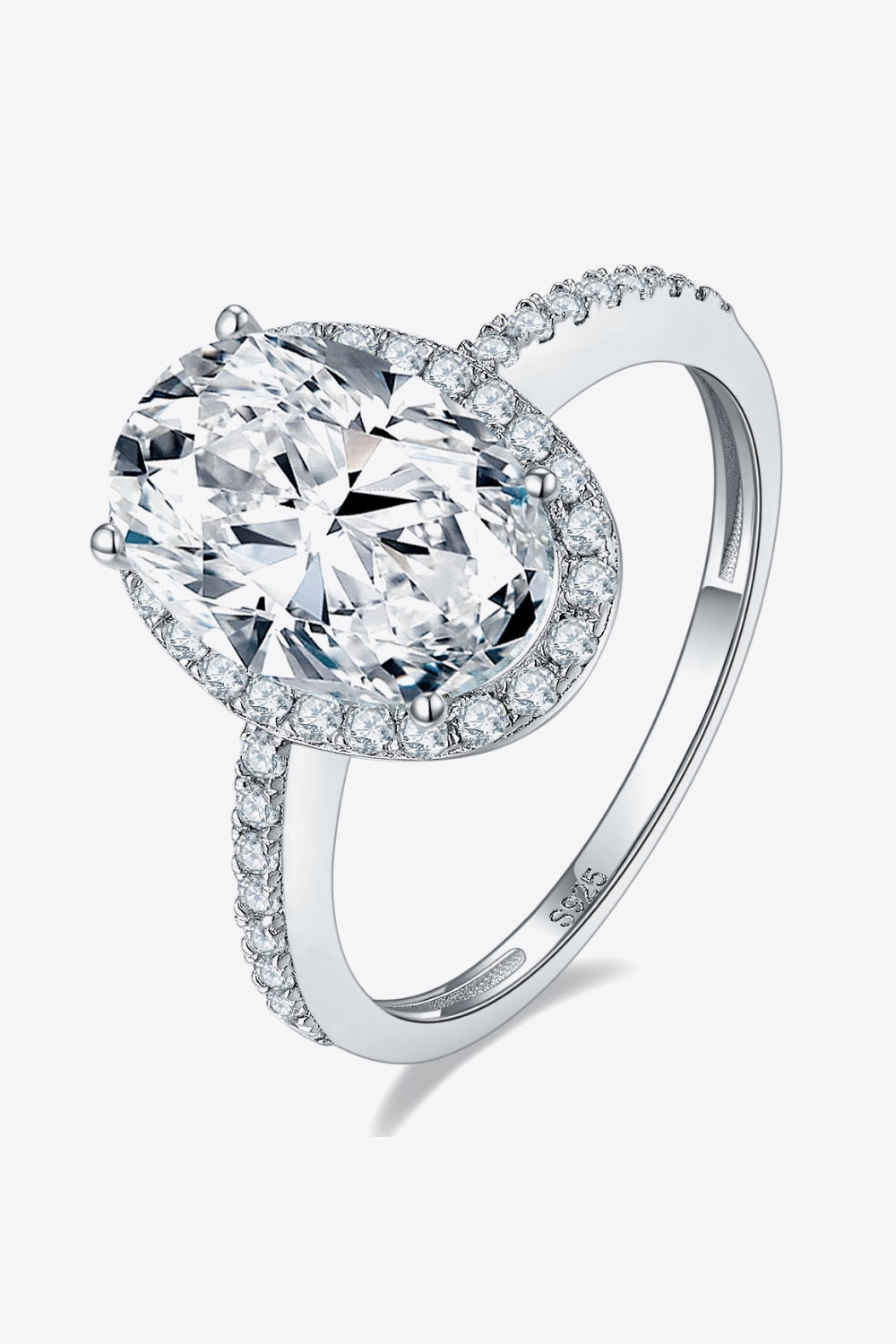 4.5 Luxury Carat Moissanite Halo Ring