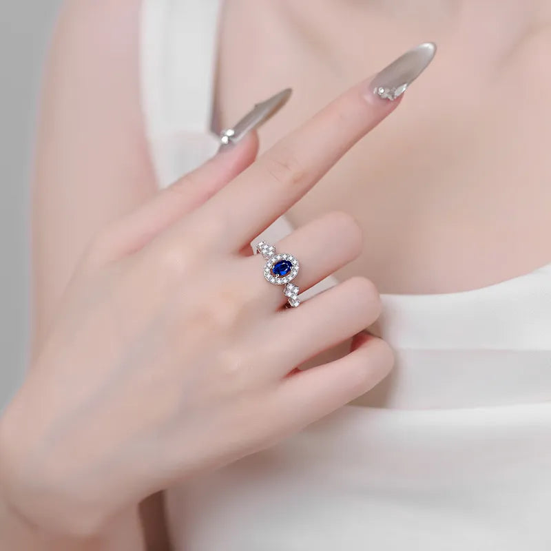 Luxury 925 Sterling Silver Moissanite Ring