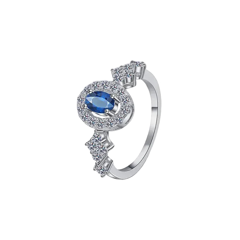 Luxury 925 Sterling Silver Moissanite Ring