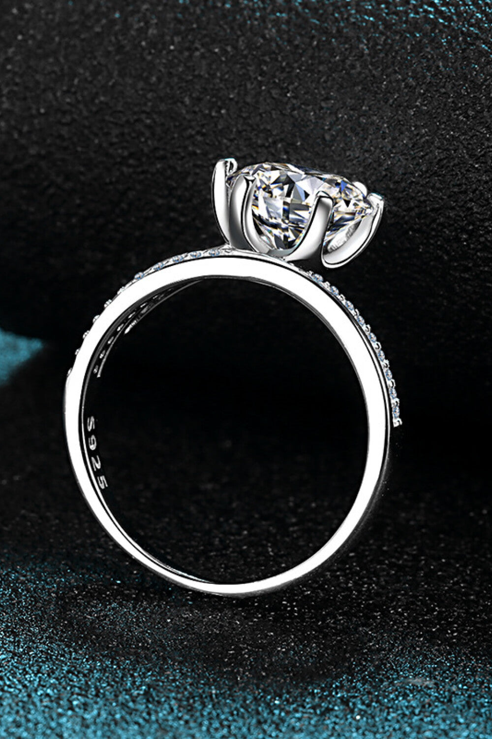 3 Luxury Carat Moissanite 6-Prong Ring