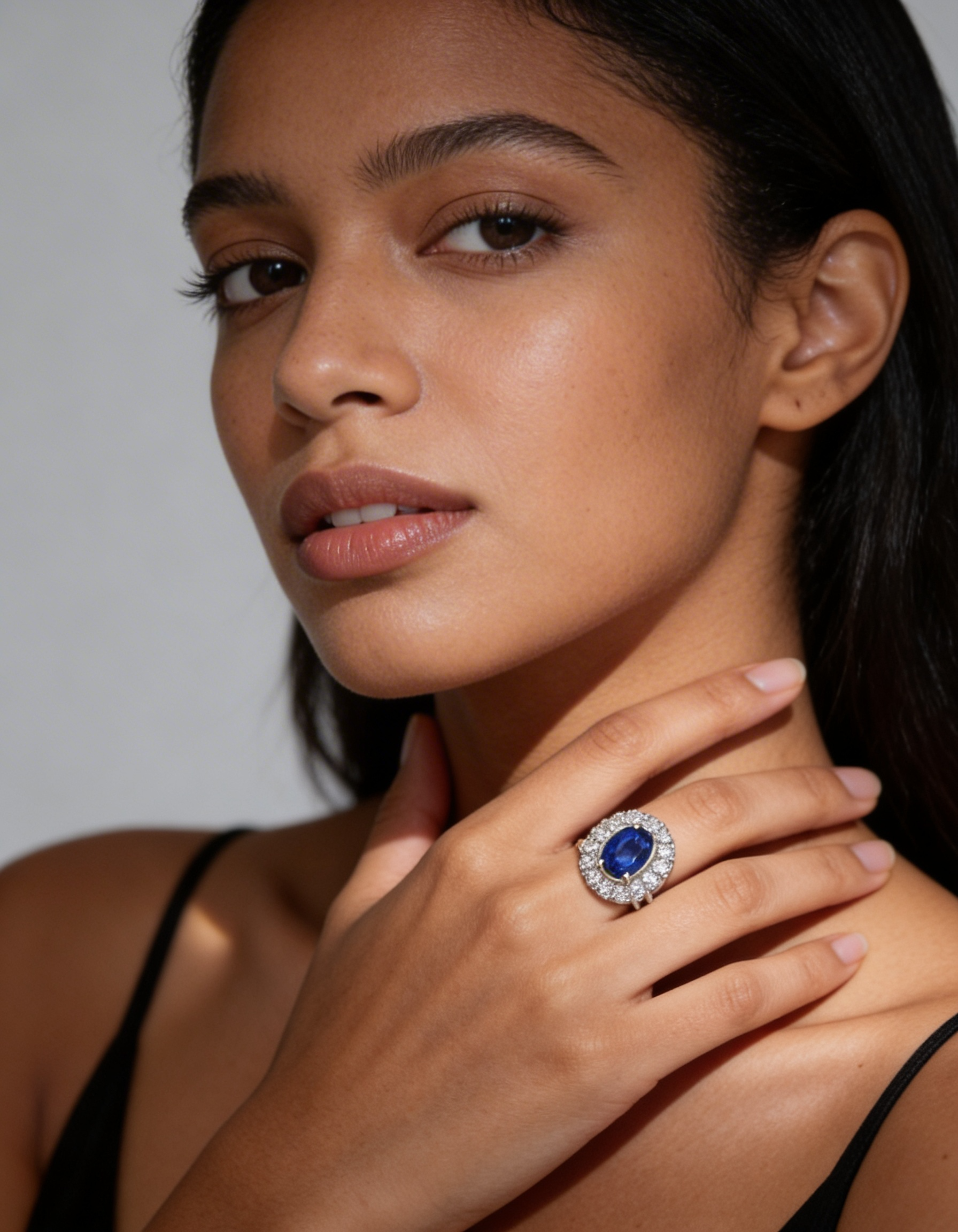 Luxury 925 Sterling Silver Moissanite Ring