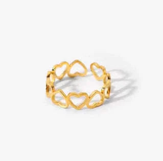 Stainless Steel Rings 18k Gold